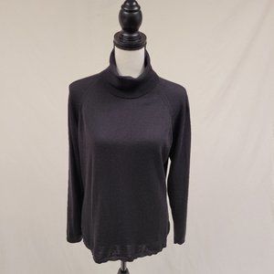 Nordstrom Turtleneck Long Sleeve Sweater Black L